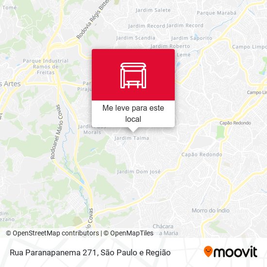 Rua Paranapanema 271 mapa