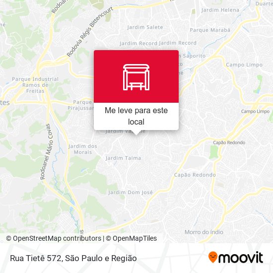 Rua Tietê 572 mapa