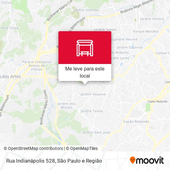 Rua Indianápolis 528 mapa