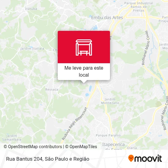 Rua Bantus 204 mapa