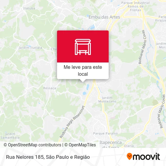 Rua Nelores 185 mapa