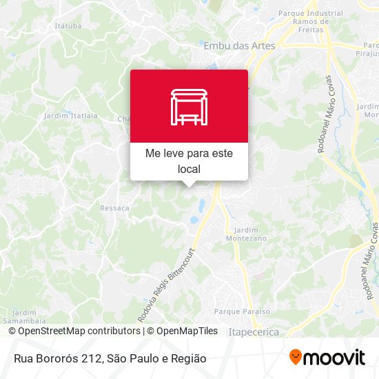 Rua Bororós 212 mapa