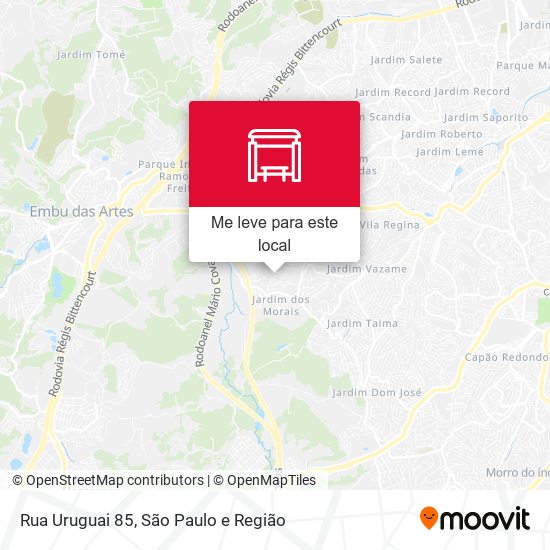 Rua Uruguai 85 mapa