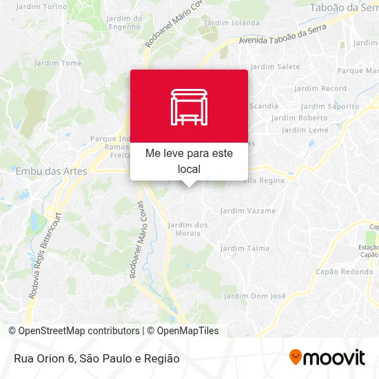 Rua Orion 6 mapa