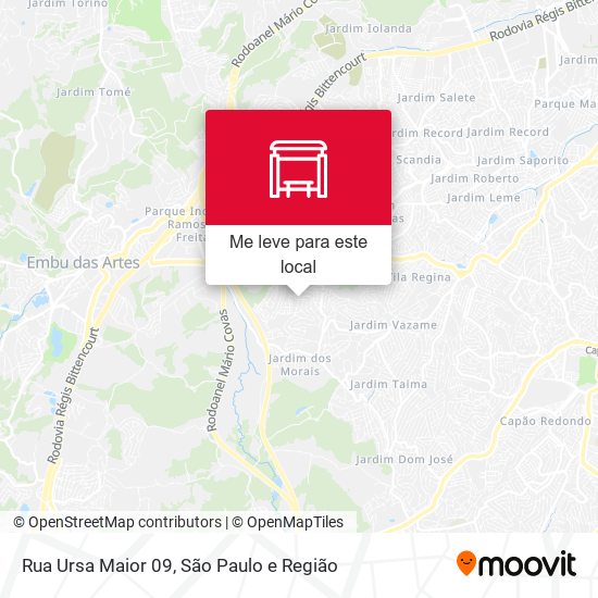 Rua Ursa Maior 09 mapa
