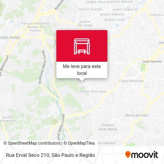 Rua Erval Seco 210 mapa