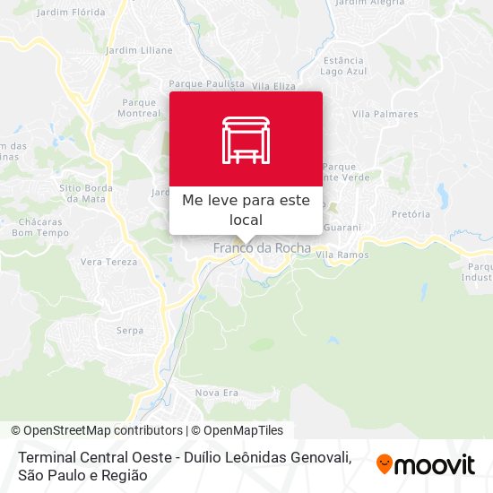 Terminal Central Oeste - Duílio Leônidas Genovali mapa
