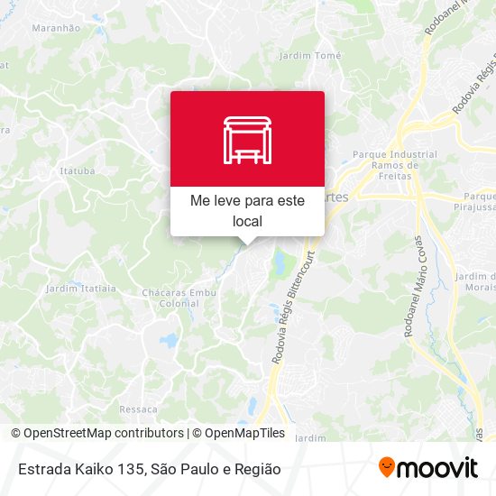 Estrada Kaiko 135 mapa