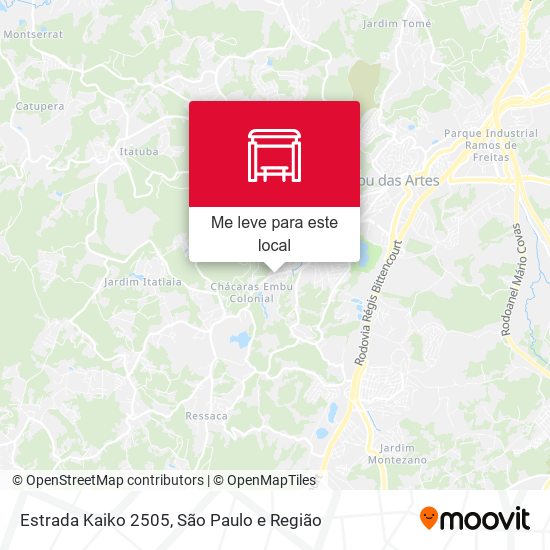 Estrada Kaiko 2505 mapa