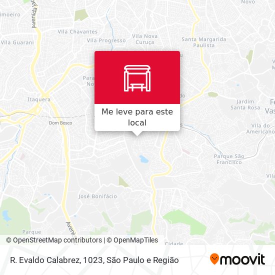R. Evaldo Calabrez, 1023 mapa