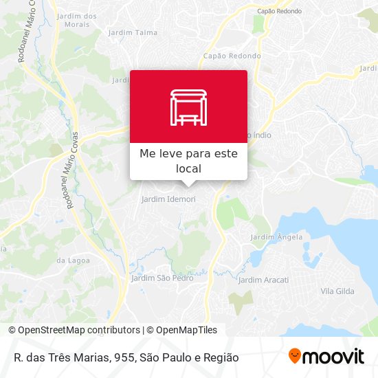 R. das Três Marias, 955 mapa
