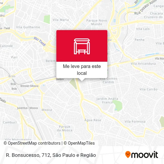 R. Bonsucesso, 712 mapa