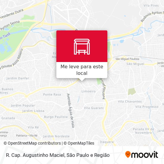 R. Cap. Augustinho Maciel mapa