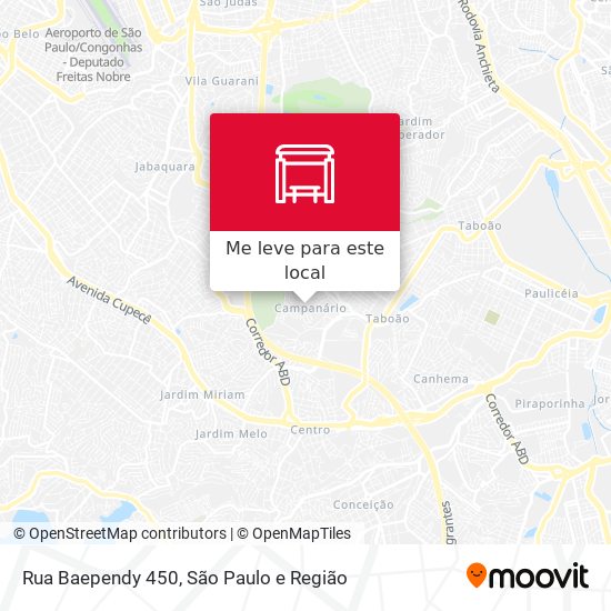 Rua Baependy 450 mapa