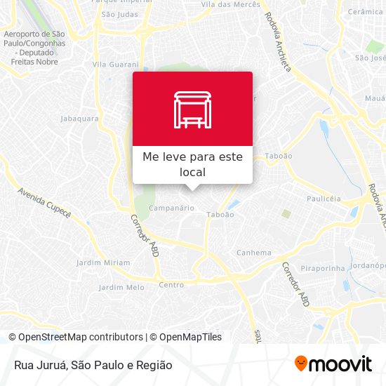 Rua Juruá mapa