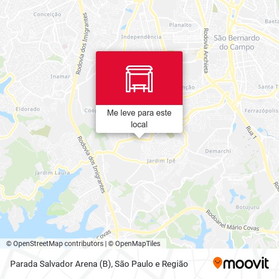 Parada Salvador Arena (B) mapa