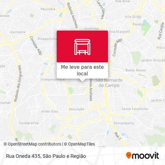 Rua Oneda 435 mapa