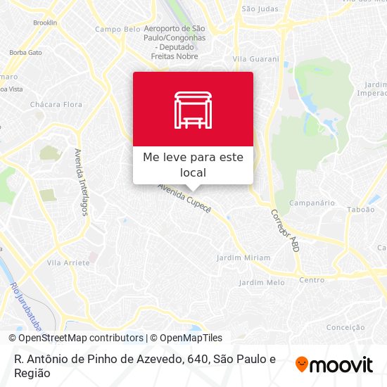 R. Antônio de Pinho de Azevedo, 640 mapa