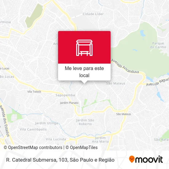 R. Catedral Submersa, 103 mapa