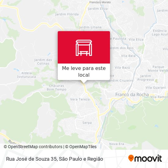 Rua José de Souza 35 mapa