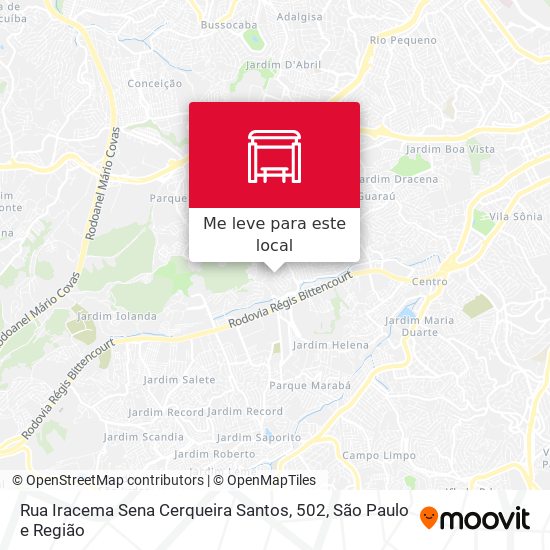 Rua Iracema Sena Cerqueira Santos, 502 mapa