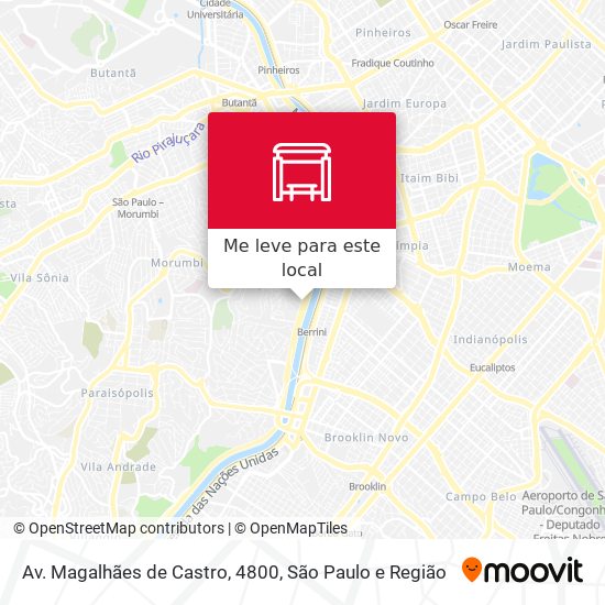 Av. Magalhães de Castro, 4800 mapa