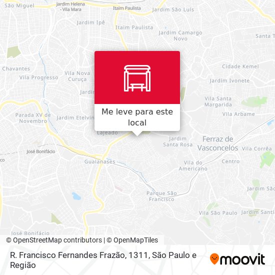 R. Francisco Fernandes Frazão, 1311 mapa