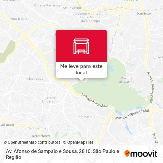 Av. Afonso de Sampaio e Sousa, 2810 mapa