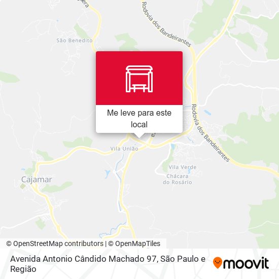 Avenida Antonio Cândido Machado 97 mapa