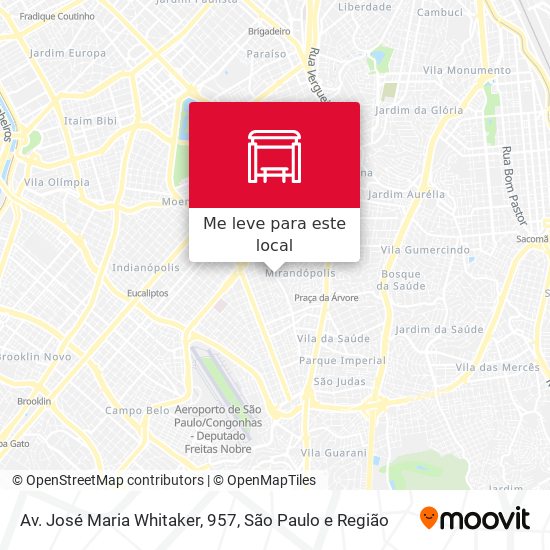 Av. José Maria Whitaker, 957 mapa
