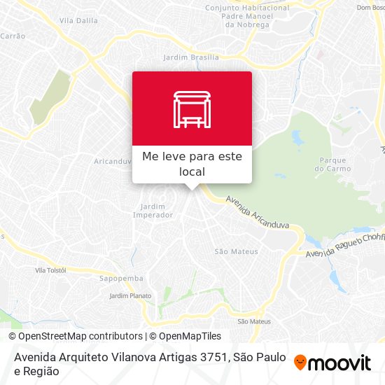 Avenida Arquiteto Vilanova Artigas 3751 mapa