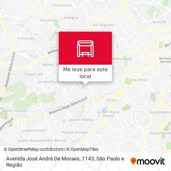 Avenida José André De Moraes, 1143 mapa