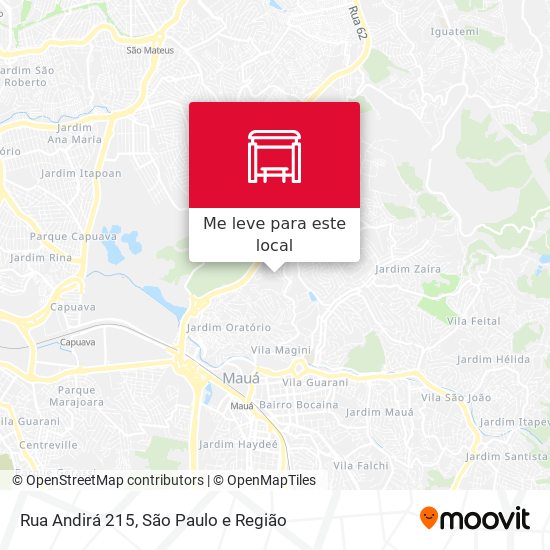 Rua Andirá 215 mapa