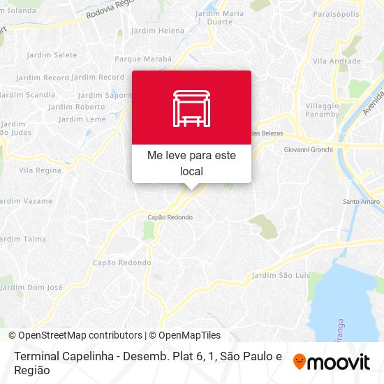 Terminal Capelinha - Plat. 5 mapa