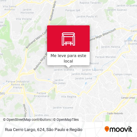 Rua Cerro Largo, 624 mapa