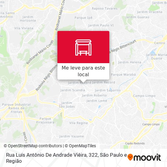 Rua Luís Antônio De Andrade Viêira, 322 mapa