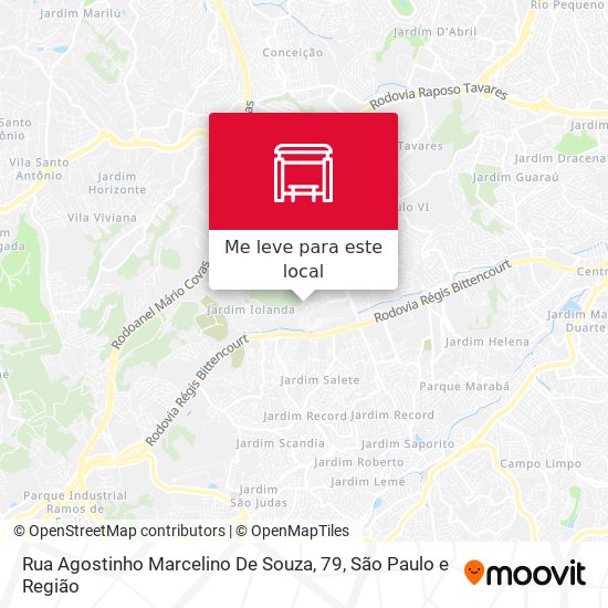 Rua Agostinho Marcelino De Souza, 79 mapa