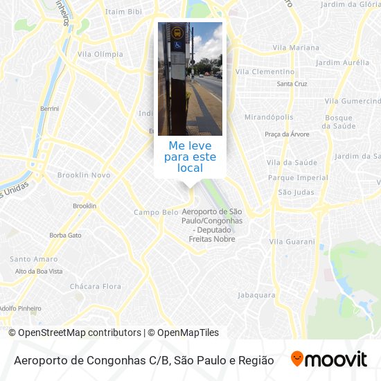 Aeroporto de Congonhas C/B mapa