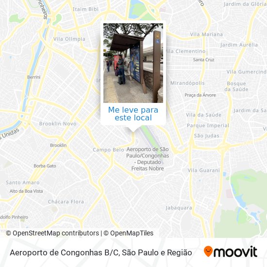 Aeroporto de Congonhas B/C mapa