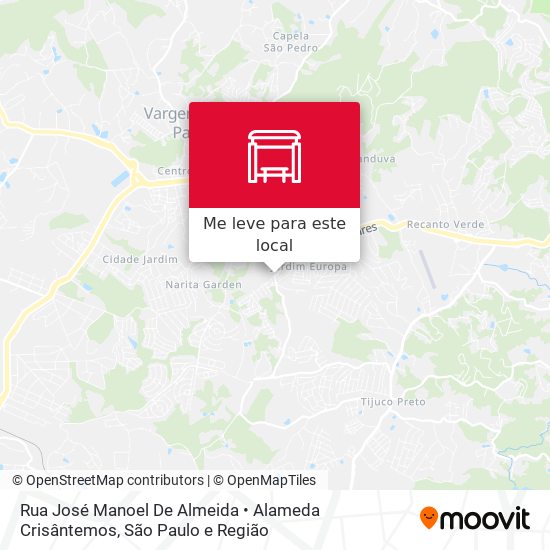 Rua José Manoel De Almeida • Alameda Crisântemos mapa