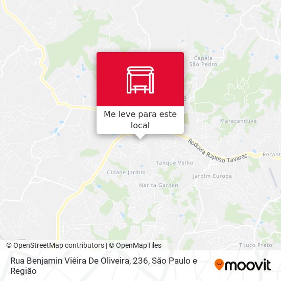 Rua Benjamin Viêira De Oliveira, 236 mapa