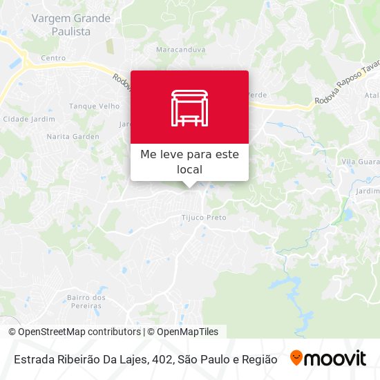 Estrada Ribeirão Da Lajes, 402 mapa