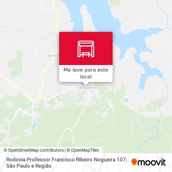 Rodovia Professor Francisco Ribeiro Nogueira 107 mapa