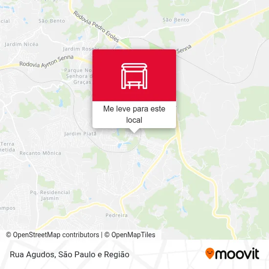 Rua Agudos mapa