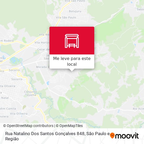 Rua Natalino Dos Santos Gonçalves 848 mapa