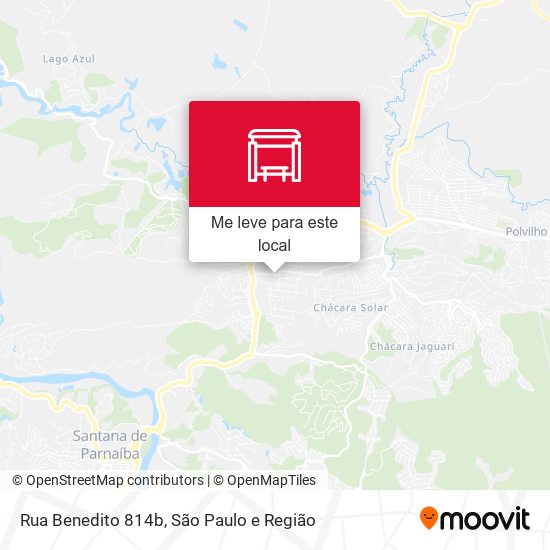 Rua Benedito 814b mapa