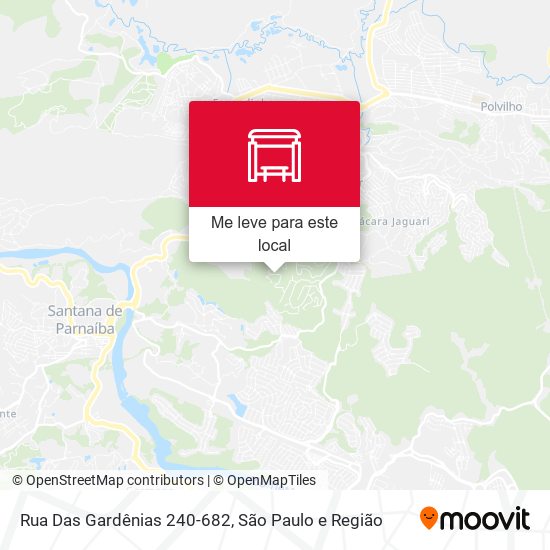 Rua Das Gardênias 240-682 mapa