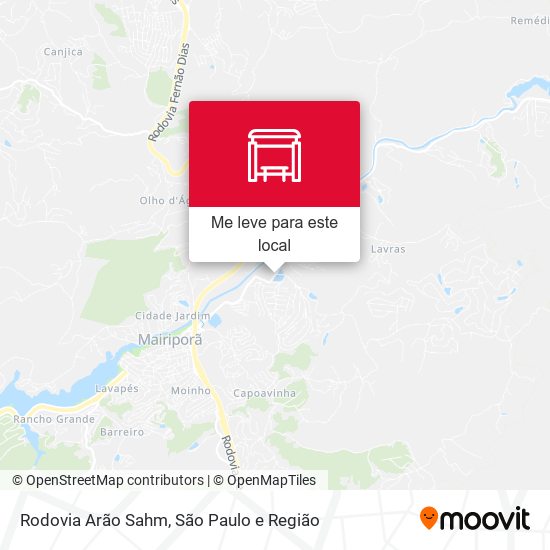 Rodovia Arão Sahm mapa
