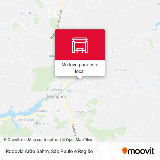 Rodovia Arão Sahm mapa