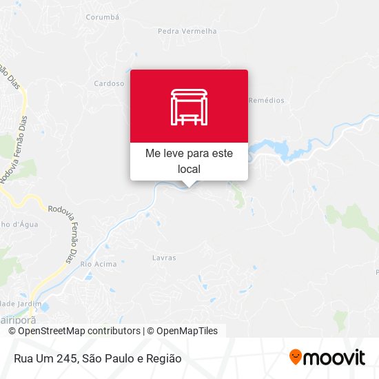 Rua Um 245 mapa